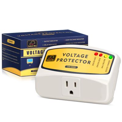 Voltage Protector 120V 12A 1440W, Single Outlet Surge Protector for Refrigerator, Water Heater and Home Appliance ect (1 Pack)