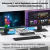 HDMI Displayport KVM Switch 2 Computers 2 Monitors, 8K@60Hz 4K@120Hz KVM Switcher for 2 PCs Share Dual Monitors and 4 USB 3.0 Devices for Keyboard, Mouse, Printer (IR Remote Control) view 3