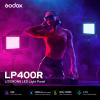 Godox LP400R RGB LED Video Light with Barndoor, 36W 1800K-10000K 6480Lux LED Panel Light with 14 FX Effects APP Control CRI/TLCI 96+ Dimmable 0-100% Studio Soft Lights for Photography view 2