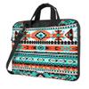 Aztec Geometric Pattern Laptop Shoulder Bag for Women, Ethnic Pattern 14 inch Laptop Sleeve Case Durable Computer Notebook Briefcase Messenger Bag with Shoulder Strap view 1