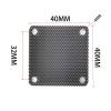 20Pcs DIY PC Case Dust Mesh Filter, Dustproof Case Cuttable Computer Mesh Cover, 40mm Accessory view 3