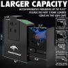 HAWKHONOR Gun Safe For Handgun, Gun Case, Biometric Slider HandgunSafe for Nightstand, Bedside, Pistol Safe For Desk, Car, Truck - with Fingerprint, PIN Code, Key Access view 3