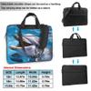 3D Dolphin Laptop Shoulder Bag for Women, Ocean Fish Animal 14 inch Laptop Sleeve Case Durable Computer Notebook Briefcase Messenger Bag with Shoulder Strap view 2