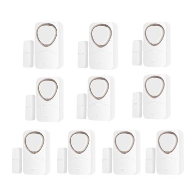 Security Door and Window Alarm for Home, Greencycle 10PK Wireless Home Security Burglar Alarm, Magnetic Sensor Door Window Alarm, 4-in-1 Mode 110 dB, Home Security, Ideal for Home, Garage, Apartment