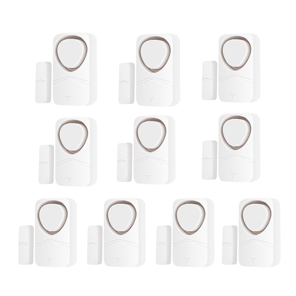 Security Door and Window Alarm for Home, Greencycle 10PK Wireless Home Security Burglar Alarm, Magnetic Sensor Door Window Alarm, 4-in-1 Mode 110 dB, Home Security, Ideal for Home, Garage, Apartment