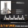 12v Bus Bar 5 Post 300A Power Distribution Block 1/0 Gauge Wire (40ft) Copper Clad Aluminum CAA Car Amplifier Power Ground Cable view 4