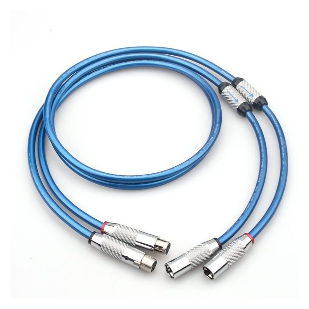 LEOSP 4N Rectangular OCC HiFi Cable Cable Balanced Amplifier Microphone Connection Audio Cable(2.5 Meters)