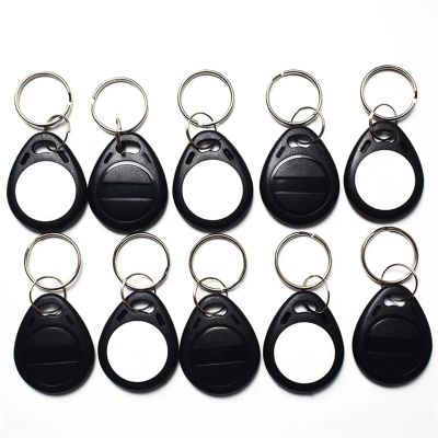 100Pcs/Lot 125KHz EM4305 T5577 RFID Key Fobs Proximity ABS Tags Read and Write Rewritable Duplicator Copier Access Control(BK)