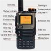 UVK6 walkie Talkie 200Ch 5W Air Band Dual Band VHF UHF DTMF FM NOAA Weather Forecast, with Flash Replication Frequency LCD Display for Hiking Camping Trip Two-Way Radio view 2