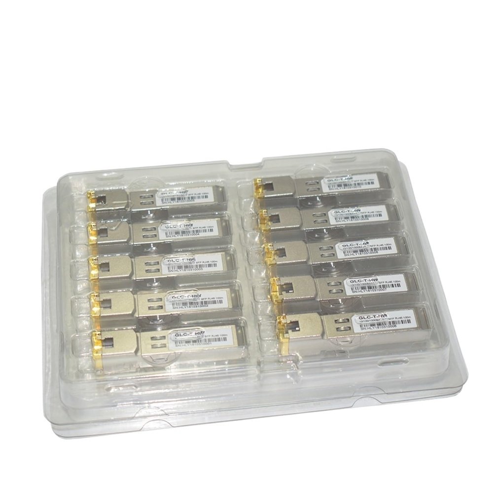 WVCLTVJA GLC-T 10/100/1000BASE-T SFP RJ45 100M Electrical Port GLC-T Copper Transceiver(10 pcs)