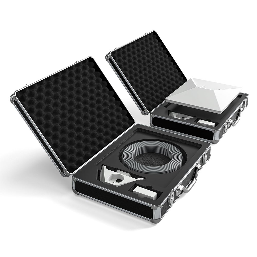 Starlink Mini Case Travel Case Portable Hard Case fits Starlink Mini Dish Kit Kickstand Pipe Adapter Power Supply and Accessories Storage with Combination Lock Black