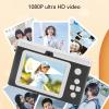Serounder Digital Camera, Autofocus 1080P 50MP Vlogging Camera with Dual Cameras 8X Zoom Anti Shake Built in Filters Compact Camera for Teens Adult Beginner (Black) view 2