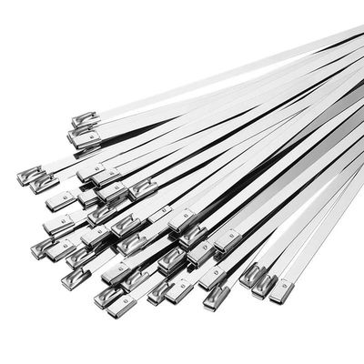 ACEFCXAUSVC Cable Ties Metal Zip Ties Stainless Steel Ca 100pcs 304 Stainless Steel Metal Cable Ties 4.6mm Width100-1000mm Exhaust Wrap Coated Locking Ties Multi-Purpose(4.6x550mm)