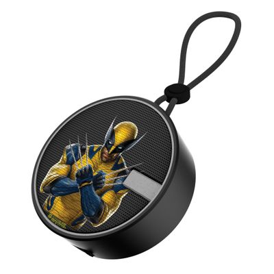 Keyscaper Marvel Deadpool Wolverine Badge Waterproof Speaker