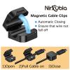 [9 Pack] Magnetic Cable Clips, Easy to Adjust, Enhanced Adhesive Wire Organizer, Desk Cable Management, Mini Holder for Wire Or Cable Clips for Home, Office, Car, Desk, Nightstand (Black-9 Pack) view 2