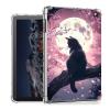 Tudguiloae Moonlight Black Cat for Kindle Fire Max 11 2023 Case, Lightweight Slim Transparent Soft TPU Shockproof Four Corner Anti-Fall Clear Skin Bumper Cover Perfectly Protection for Fire Max 11 view 1