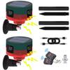 Solar Outdoor Motion Sensor Alarm, 360 Motion Detector Alarm with 130db Security Siren Support Recording, 13 Sounds Dual Modes Solar Alarm Strobe Light for Home & Farm view 1