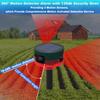 Solar Outdoor Motion Sensor Alarm, 360 Motion Detector Alarm with 130db Security Siren Support Recording, 13 Sounds Dual Modes Solar Alarm Strobe Light for Home & Farm view 2