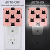 NEWzone Black Cats Night Light Plug into Wall for Girls Boys Room, Decorative Nightlights Auto Sensor Led Lights Wall Decor Gifts for Women Nightlight, 2 Pack view 2