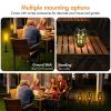 Houkiper Outdoor Bluetooth Flame Speakers, 1PACK 5.0 Indoor/Outdoor Wireless Speakers with Stakes, HD Audio & Enhanced Bass, Portable Flame Torch Atmosphere Speaker for Patio, Party, Camping view 4
