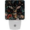 NEWzone Deer Floral Night Light 0.5W, Plug in Night Lights for Boys Girls Led Night Light Dusk to Dawn Sensor Nightlight for Stairway/Hallway/Bedroom view 1