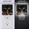NEWzone Deer Floral Night Light 0.5W, Plug in Night Lights for Boys Girls Led Night Light Dusk to Dawn Sensor Nightlight for Stairway/Hallway/Bedroom view 2