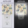 NEWzone Elephants Night Light Plug into Wall Decor 2 Pack, Decorative Night Light for Kids, Plug in Night Lights for Bedroom Living Room, Gift for Kids Adults view 2
