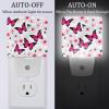 NEWzone Daisies Butterfly Night Light Plug into Wall Decor 2 Pack, Decorative Night Light for Kids, Plug in Night Lights for Bedroom Living Room, Gift for Kids Adults view 2