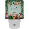 NEWzone Christmas Gnome Elf Night Light Plug into Wall Decor 2 Pack, Decorative Night Light for Kids, Plug in Night Lights for Bedroom Living Room, Gift for Kids Adults view 1