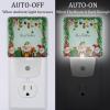 NEWzone Christmas Gnome Elf Night Light Plug into Wall Decor 2 Pack, Decorative Night Light for Kids, Plug in Night Lights for Bedroom Living Room, Gift for Kids Adults view 2