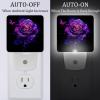 NEWzone Galaxy Rose Night Light Plug into Wall with Dusk to Dawn Light Sensors, Warm Nightlights for Bedroom, Bathroom, Hallway, Kitchen, Gifts Ideal for Girls Boys view 2