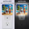 NEWzone Santa Beach Surfboards Night Light Plug into Wall Decor 2 Pack, Decorative Night Light for Kids, Plug in Night Lights for Bedroom Living Room, Gift for Kids Adults view 2