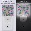 NEWzone Flower Florals Night Light Plug into Wall with Dusk to Dawn Light Sensors, Warm Nightlights for Bedroom, Bathroom, Hallway, Kitchen, Gifts Ideal for Girls Boys view 2