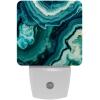 NEWzone Blue Agate Texture Night Light Plug into Wall with Dusk to Dawn Sensor LED Nightlight for Kid Girls Boys Room Decor, Hallway, Kitchen, Bathroom, Nursery, Stairs view 1