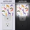 NEWzone Cute Giraffes Night Light Plug into Wall with Dusk to Dawn Light Sensors, Warm Nightlights for Bedroom, Bathroom, Hallway, Kitchen, Gifts Ideal for Girls Boys view 2