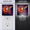 NEWzone Hummingbird Flowers Night Light for Kids 2 Pack, LED Plug into Wall Lights Dusk-to-Dawn Sensor, Nursery Nightlight for Kids Room, Bathroom, Bedroom Decor view 2