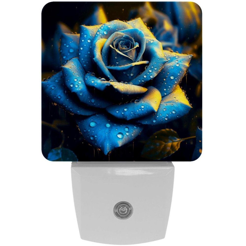 NEWzone Rose Night Light 0.5W, Plug in Night Lights for Boys Girls Led Night Light Dusk to Dawn Sensor Nightlight for Stairway/Hallway/Bedroom