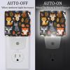 NEWzone Fox Racoon Night Light 0.5W, Plug in Night Lights for Boys Girls Led Night Light Dusk to Dawn Sensor Nightlight for Stairway/Hallway/Bedroom view 2