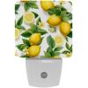 NEWzone Lemon Flowers Night Light Plug into Wall with Dusk to Dawn Sensor LED Nightlight for Kid Girls Boys Room Decor, Hallway, Kitchen, Bathroom, Nursery, Stairs view 1