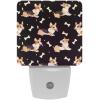 NEWzone Corgi Dogs Night Light Plug into Wall with Dusk to Dawn Light Sensors, Warm Nightlights for Bedroom, Bathroom, Hallway, Kitchen, Gifts Ideal for Girls Boys view 1