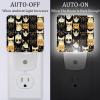 NEWzone Cats Glasses Night Light Plug into Wall with Dusk to Dawn Light Sensors, Warm Nightlights for Bedroom, Bathroom, Hallway, Kitchen, Gifts Ideal for Girls Boys view 2