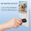NEWzone Horses Running Night Light 0.5W, Plug in Night Lights for Boys Girls Led Night Light Dusk to Dawn Sensor Nightlight for Stairway/Hallway/Bedroom view 3