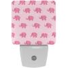 NEWzone Cute Elephants Night Light for Kids 2-Pack, LED Plug into Wall Lights Dusk-to-Dawn Sensor, Nursery Plug in Nightlight, for Kids Room, Bathroom, Bedroom Decor, Children Gift view 1