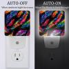 NEWzone Neon Feathers Night Light 0.5W, Plug in Night Lights for Boys Girls Led Night Light Dusk to Dawn Sensor Nightlight for Stairway/Hallway/Bedroom view 2
