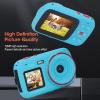 Digital Camera, 2.5K 72MP Autofocus Travel Selfie Camera with Dual Screen 16X Digital Zoom Anti Shake Vlogging Camera, Automatic Light Sensitive (Blue) view 4