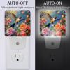NEWzone Hummingbird Flower Night Light Plug into Wall for Girls Boys Room, Decorative Nightlights Auto Sensor Led Lights Wall Decor Gifts for Women Nightlight, 2 Pack view 2