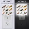 NEWzone Various Fishing Lures Night Light 0.5W, Plug in Night Lights for Boys Girls Led Night Light Dusk to Dawn Sensor Nightlight for Stairway/Hallway/Bedroom view 2