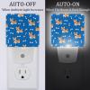 NEWzone Dogs Bones Night Light for Kids 2-Pack, LED Plug into Wall Lights Dusk-to-Dawn Sensor, Nursery Plug in Nightlight, for Kids Room, Bathroom, Bedroom Decor, Children Gift view 2