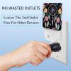 NEWzone Dream Catcher Floral Night Light Plug into Wall for Girls Boys Room, Decorative Nightlights Auto Sensor Led Lights Wall Decor Gifts for Women Nightlight, 2 Pack view 3