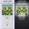 NEWzone Frog Daisy Night Light Plug into Wall Decor 2 Pack, Decorative Night Light for Kids, Plug in Night Lights for Bedroom Living Room, Gift for Kids Adults view 2